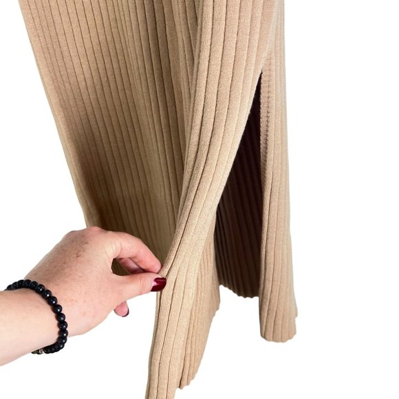 NWT WAYF Dede Collection Ribbed Midi Sweater Dress M - Picture 6 of 11